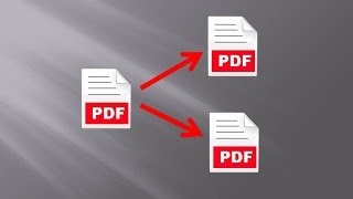 1 PDF to multiple PDF